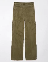 AE Stretch Curvy Super High-Waisted Baggy Wide-Leg Cargo Pant