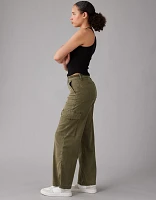 AE Stretch Curvy Super High-Waisted Baggy Wide-Leg Cargo Pant