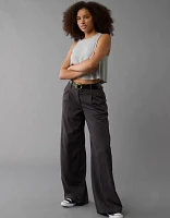 Pantalon coquelicot à taille très haute en rondeur AE