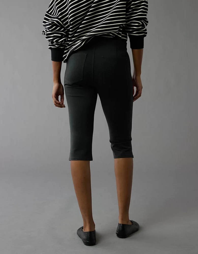 Pantalon capri à taille basse extensible AE