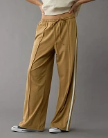 AE Stretch High-Waisted Wide-Leg Track Pant