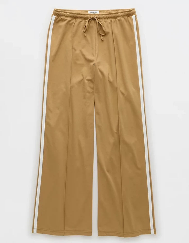 AE Stretch High-Waisted Wide-Leg Track Pant