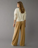 AE Stretch High-Waisted Wide-Leg Track Pant