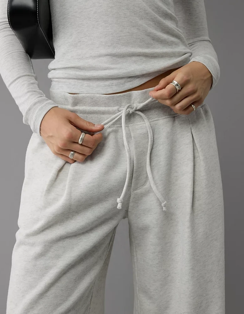 Pantalon en molleton à jambe large AE