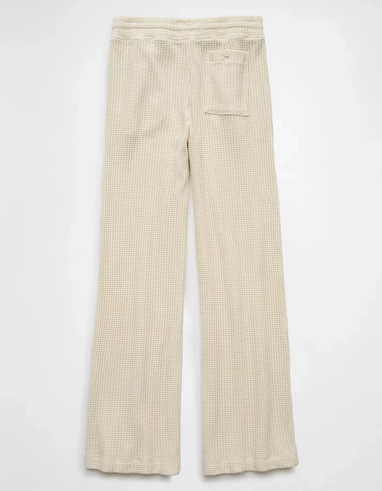 AE Fleece Waffle Wide-Leg Pant