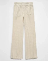 AE Fleece Waffle Wide-Leg Pant