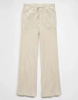 AE Fleece Waffle Wide-Leg Pant