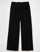 AE Fleece Wide-Leg Sweatpant Trouser