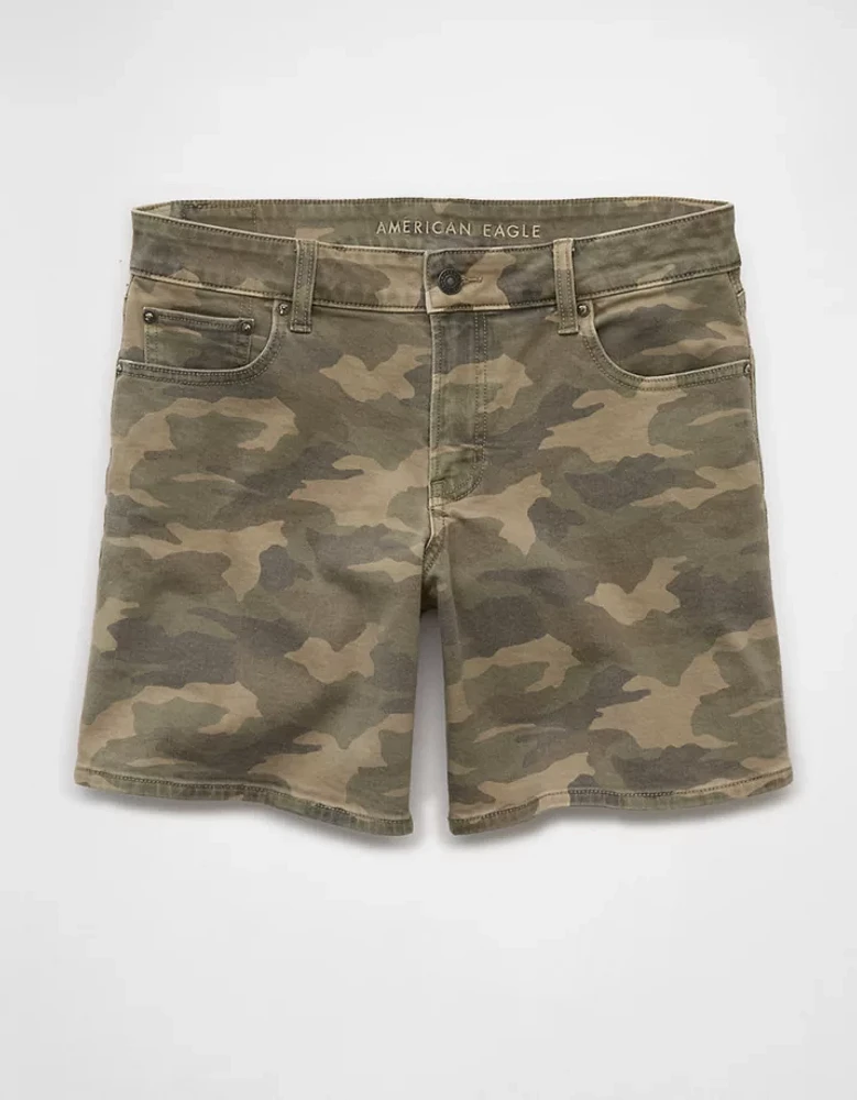 AE 8" Stretch Low-Rise Camo Baggy Short