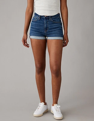 Short court en denim à taille haute Next Level AE