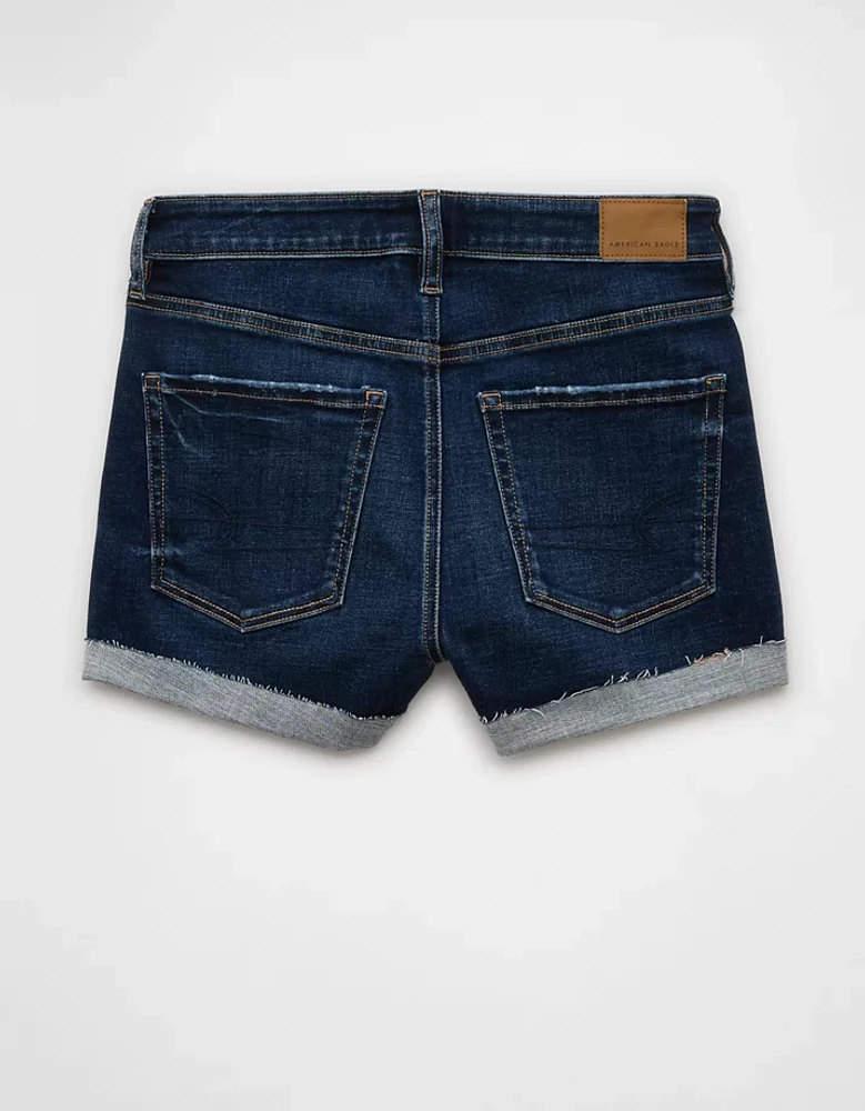 AE Next Level Crossover Super High-Waisted Denim Short