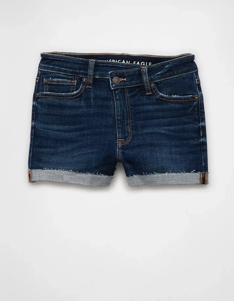 AE Next Level Crossover Super High-Waisted Denim Short