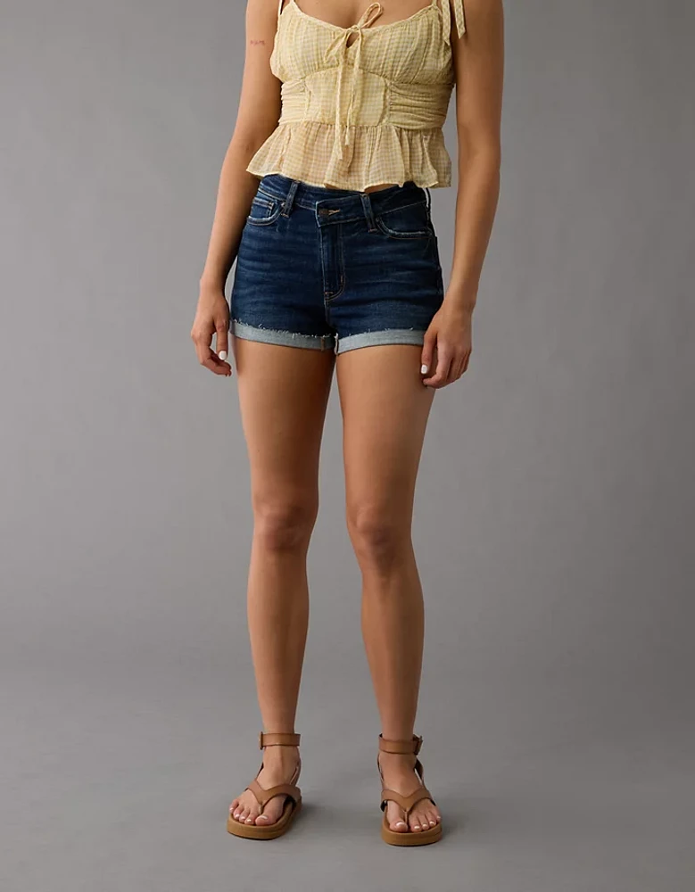 AE Next Level Crossover Super High-Waisted Denim Short