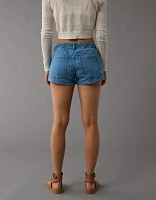 Petit short simple à taille basse en denim de rêve AE