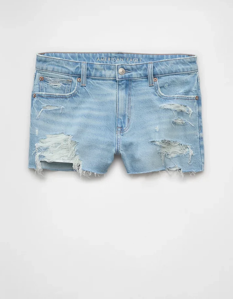 Minishort parfait en denim déchiré extensible AE