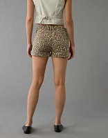 Petit short parfait à motif léopard extensible AE