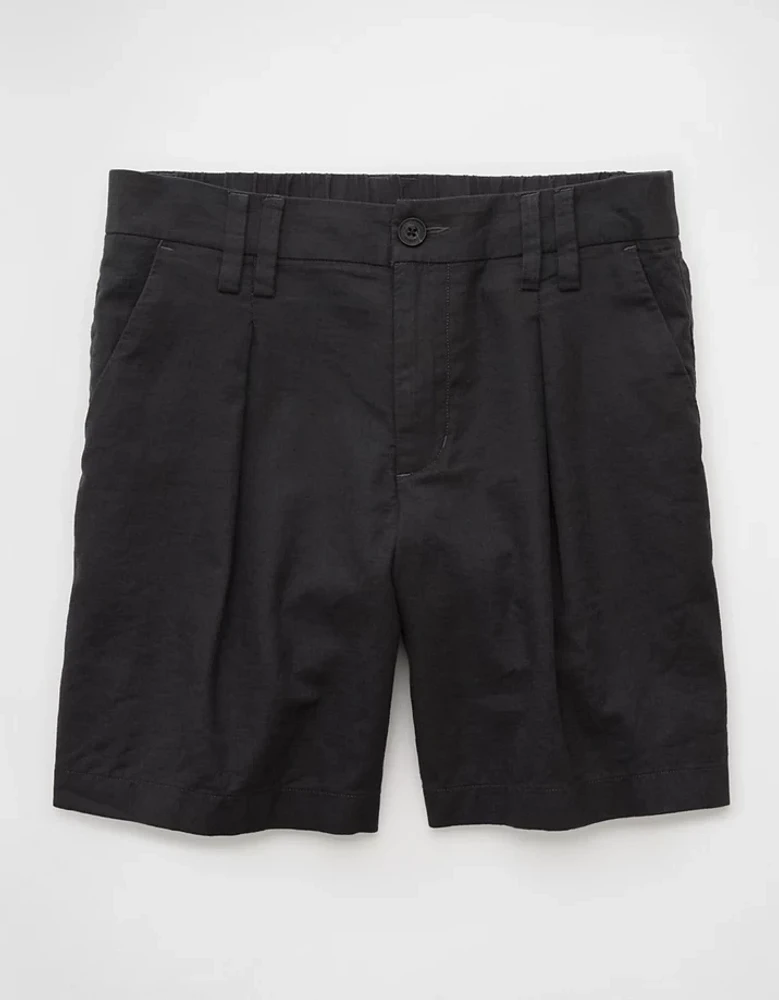 Short de ville 8 po en mélange lin extensible AE