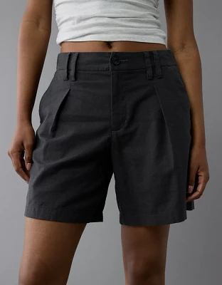 Short de ville 8 po en mélange lin extensible AE