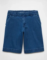 AE Stretch High-Waisted 11" Denim Trouser Short