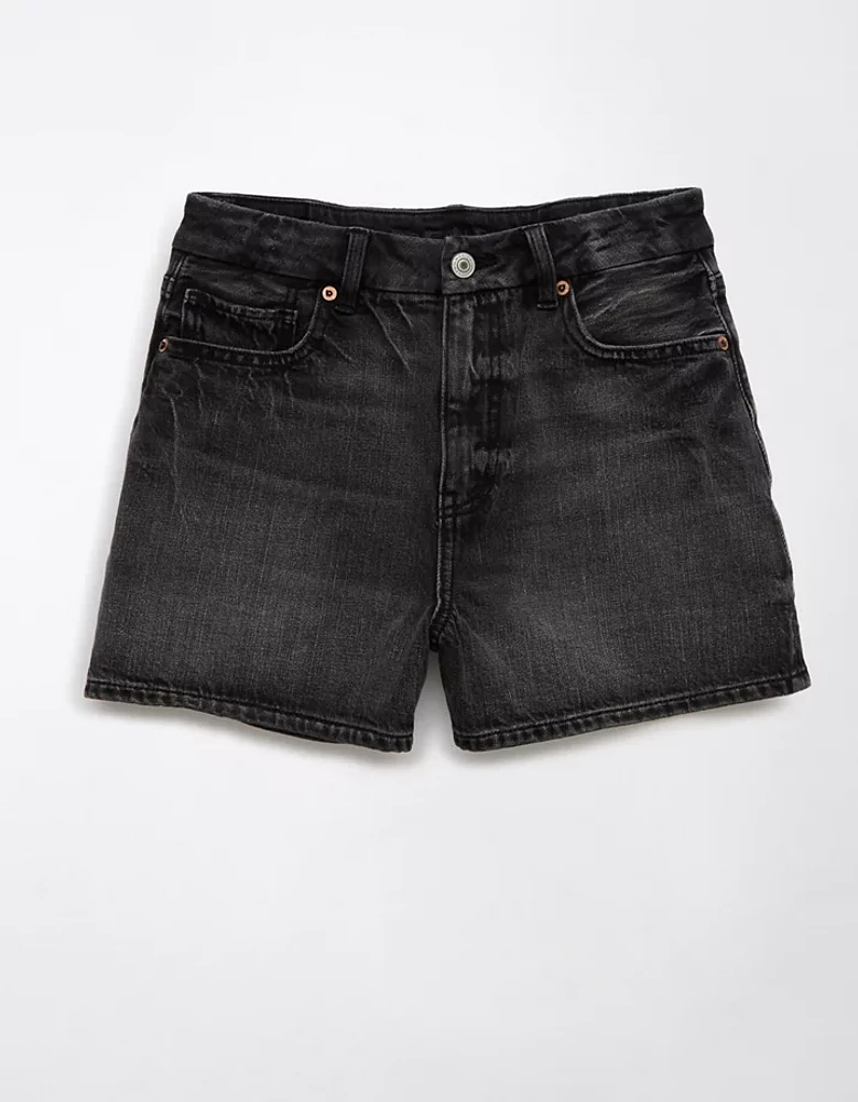 AE Strigid Curvy Denim Mom Short