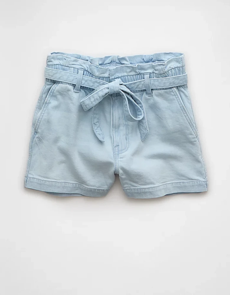 AE Stretch Paper Bag Denim Mom Short