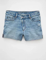 AE Stretch Ripped Denim Mom Short