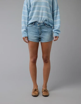 Short maman en denim déchiré extensible AE