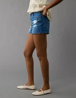 AE Strigid Ripped Denim Mom Short