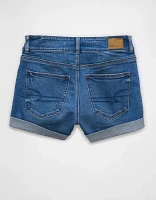 AE Strigid Denim Mom Short