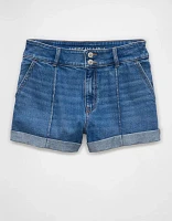 AE Strigid Denim Mom Short