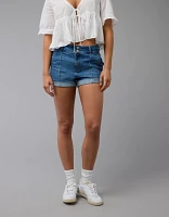 AE Strigid Denim Mom Short