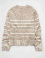 AE Whoa So Soft Striped Crew Neck Sweater