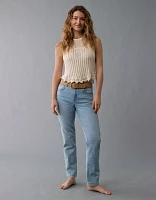AE Mixed Stitch Sweater Tank Top