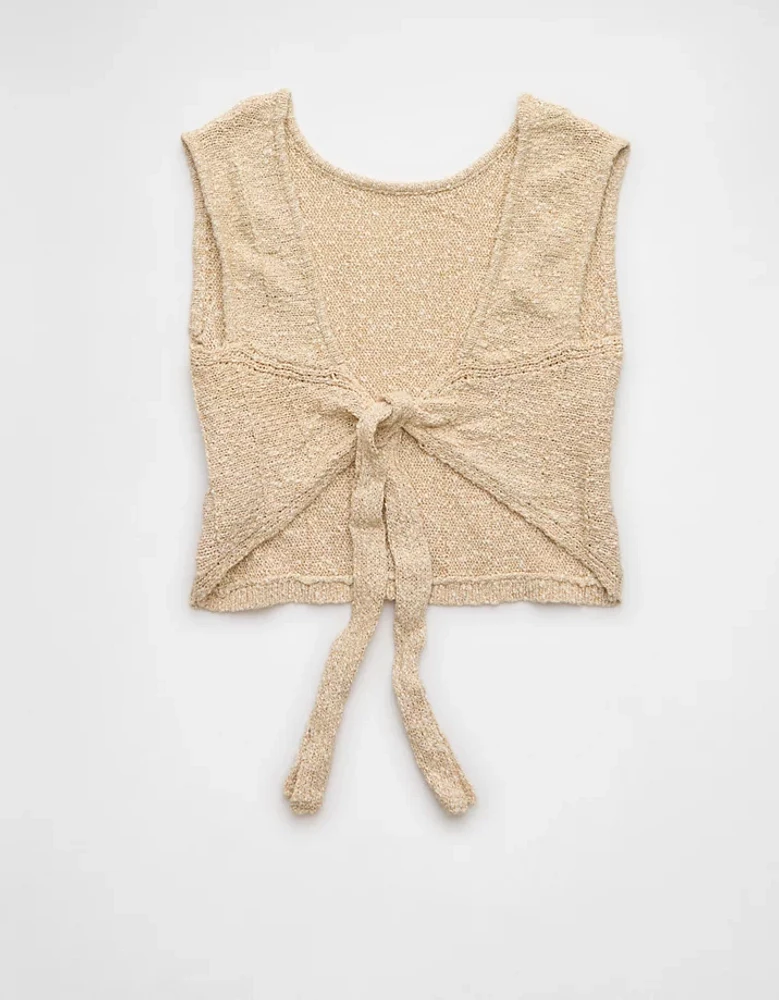 Débardeur en tricot noué au dos AE