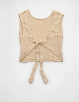 Débardeur en tricot noué au dos AE