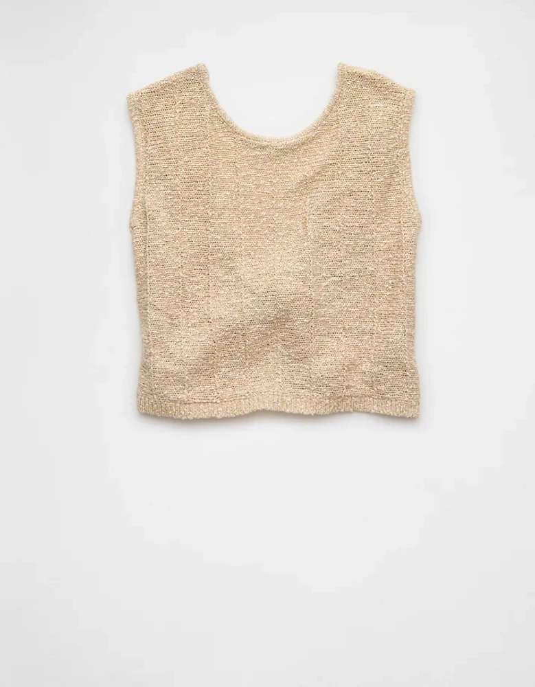 Débardeur en tricot noué au dos AE