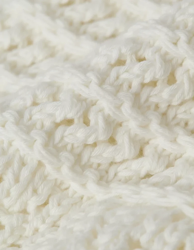 Chandail en tricot ouvert à encolure ballerine AE