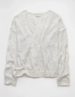 AE Whoa So Soft Notch Neck Sweater