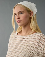 Chandail en tricot ouvert à encolure ballerine AE