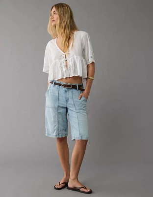 Blouse aérienne nouée à l’avant AE