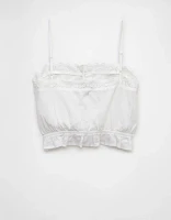 Débardeur camisole en dentelle à boutons AE