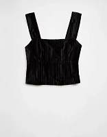 AE Velvet Corset Tank Top