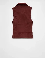 AE Sueded Zip-Up Vest