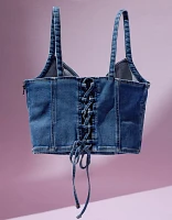 Corset court en denim Coco Gauff x AE