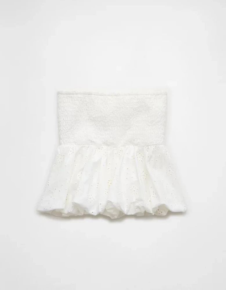 AE Eyelet Bubble Tube Top