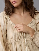 Blouse-nuisette à manches longues AE