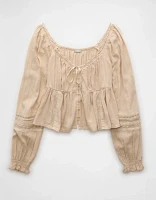 Blouse-nuisette à manches longues AE