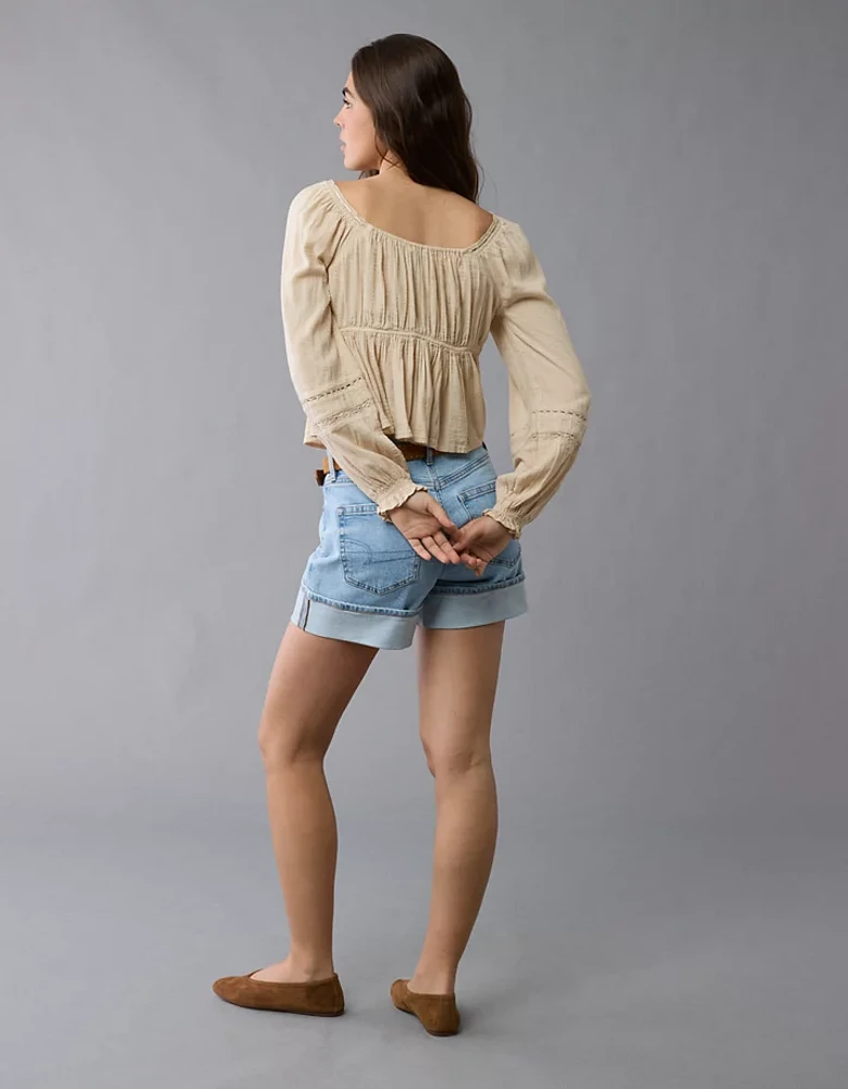 Blouse-nuisette à manches longues AE