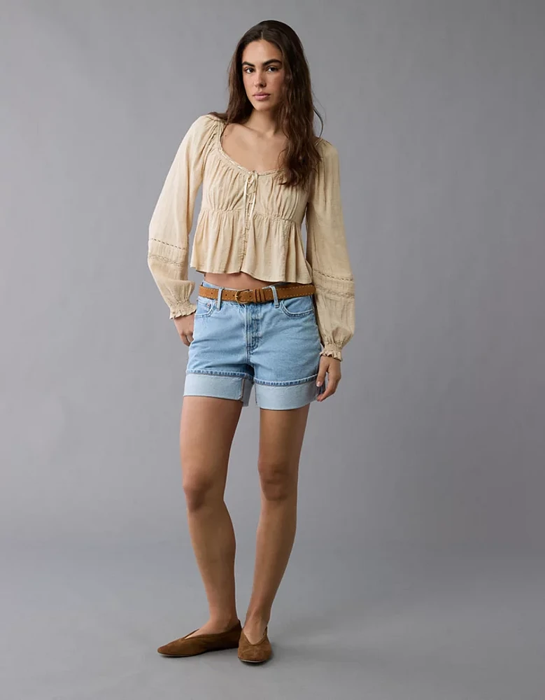 Blouse-nuisette à manches longues AE