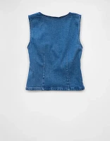 AE Denim V-Neck Tank Top